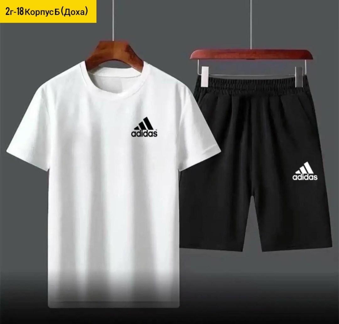 спортивный костюм adidas,,комплект футболки,костюм для мужчин,комплект футболок adidas