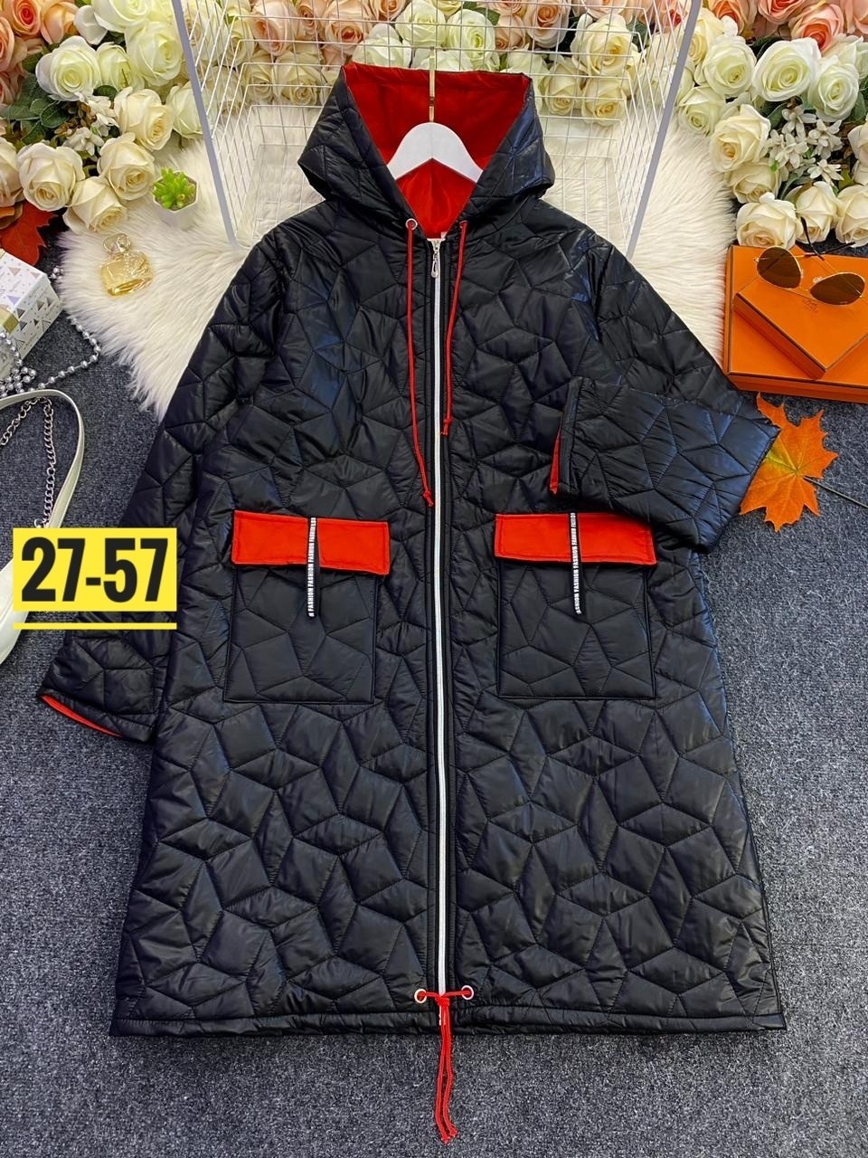куртка демисезонная женская,стеганая куртка с капюшоном 64-72,пальто куртка демисезонная,пальто на синтепоне,удлиненная куртка