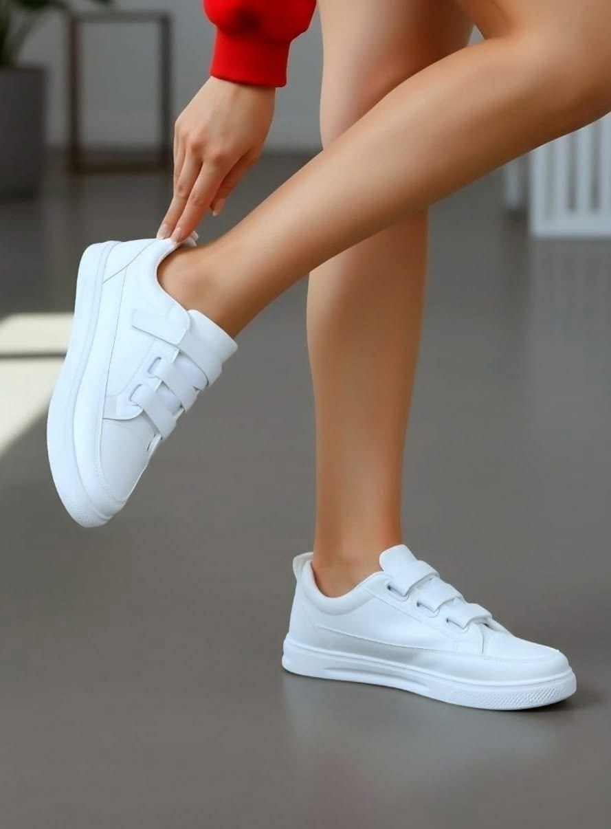 ,белые кроссовки,кроссовки женскиe,кроссовки на липучках женские,женские белые кроссовки