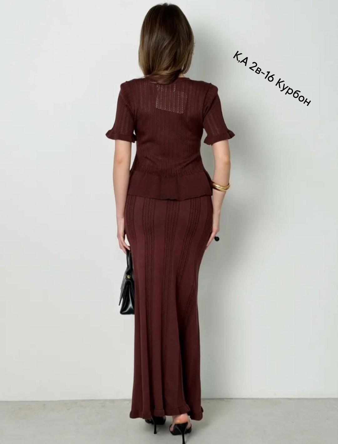трикотажные костюмы,костюм трикотажный с юбкой,элегантные костюмы,костюм с юбкой,костюм трикотажный с юбкой макси emberens 306870854