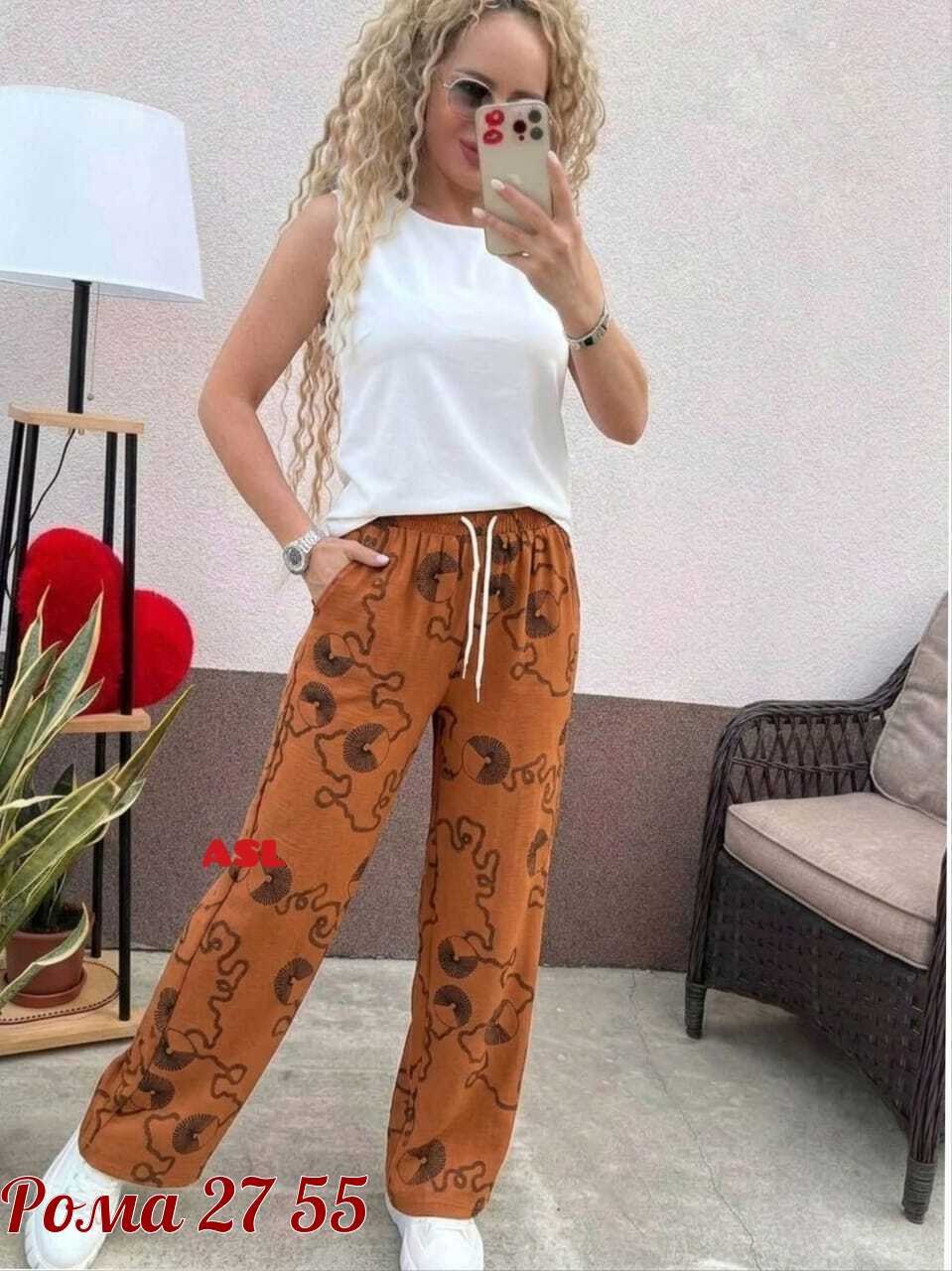 женский брюки,брюки палаццо,костюм двойка женская,брюки с принтом,штаны широкие
