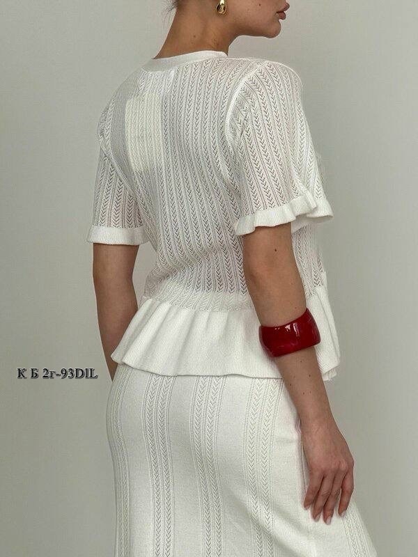 костюм юбочный трикотажный вязаный khubbi,костюм с юбкой,вязаное крючком платье,трикотажные костюмы,костюм женский крючком