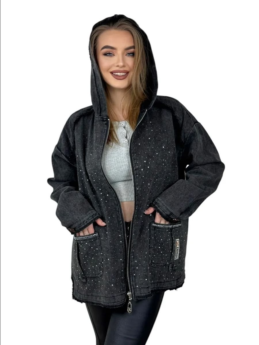 куртка джинсовая,куртка джинсовая женская,джинсовая куртка оверсайз с капюшоном vth store,женская куртка,джинсовая куртка оверсайз с капюшоном grace