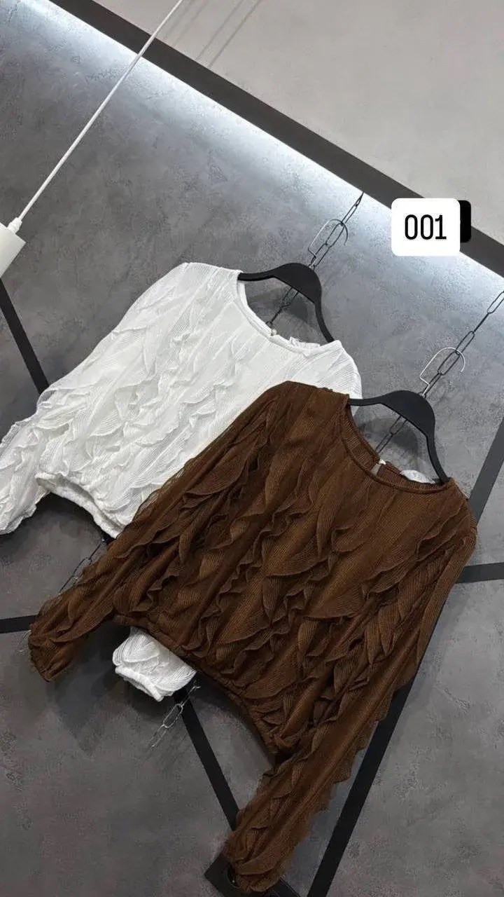 блузка с оборками,женская блузка,женская блузка с оборками,женская шифоновая блузка с длинным рукавом,женская прозрачная блузка с оборками