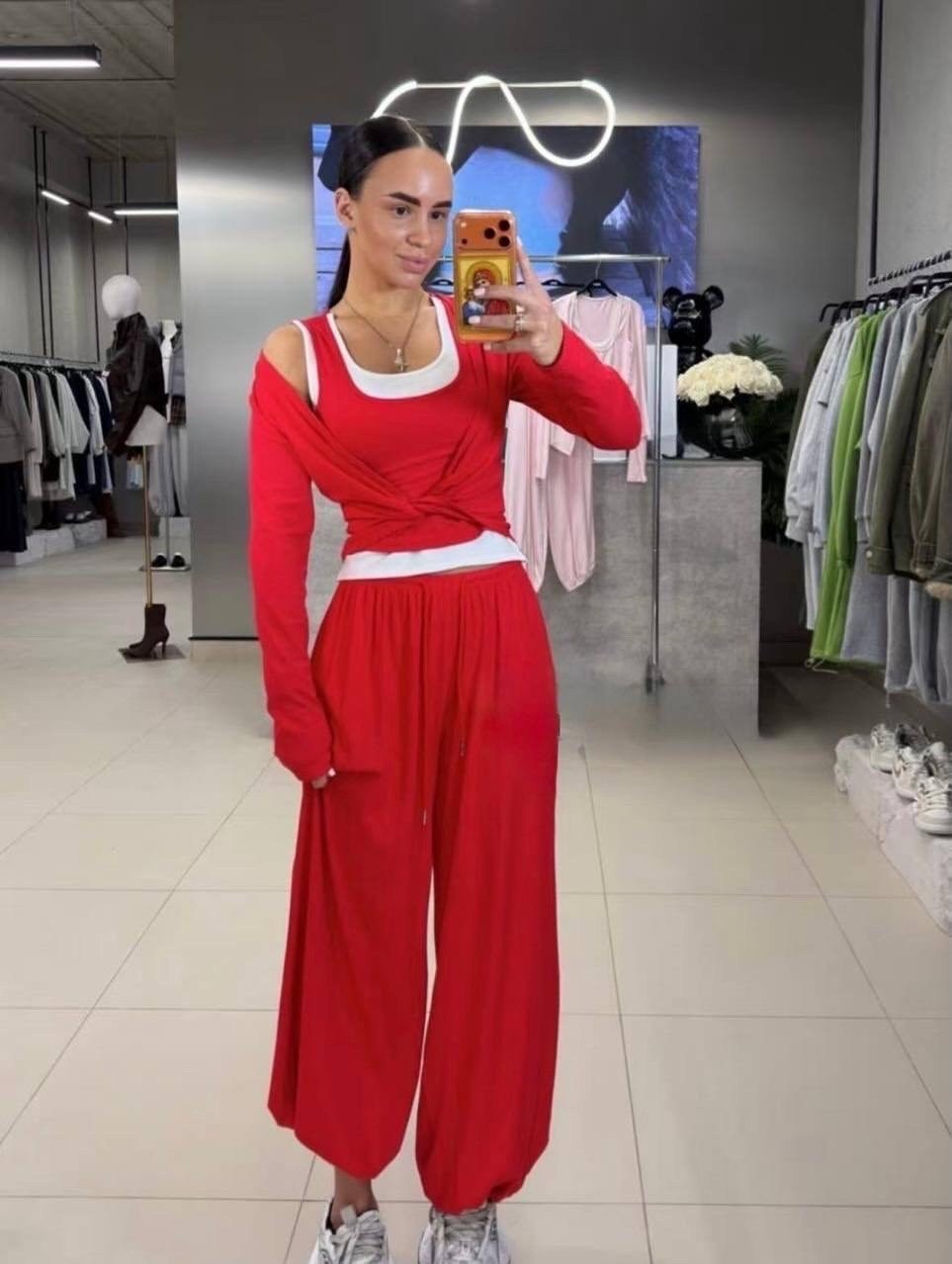 костюм с брюками,летние костюмы женские,стильный летний костюм,желтые брюки,широкие брюки