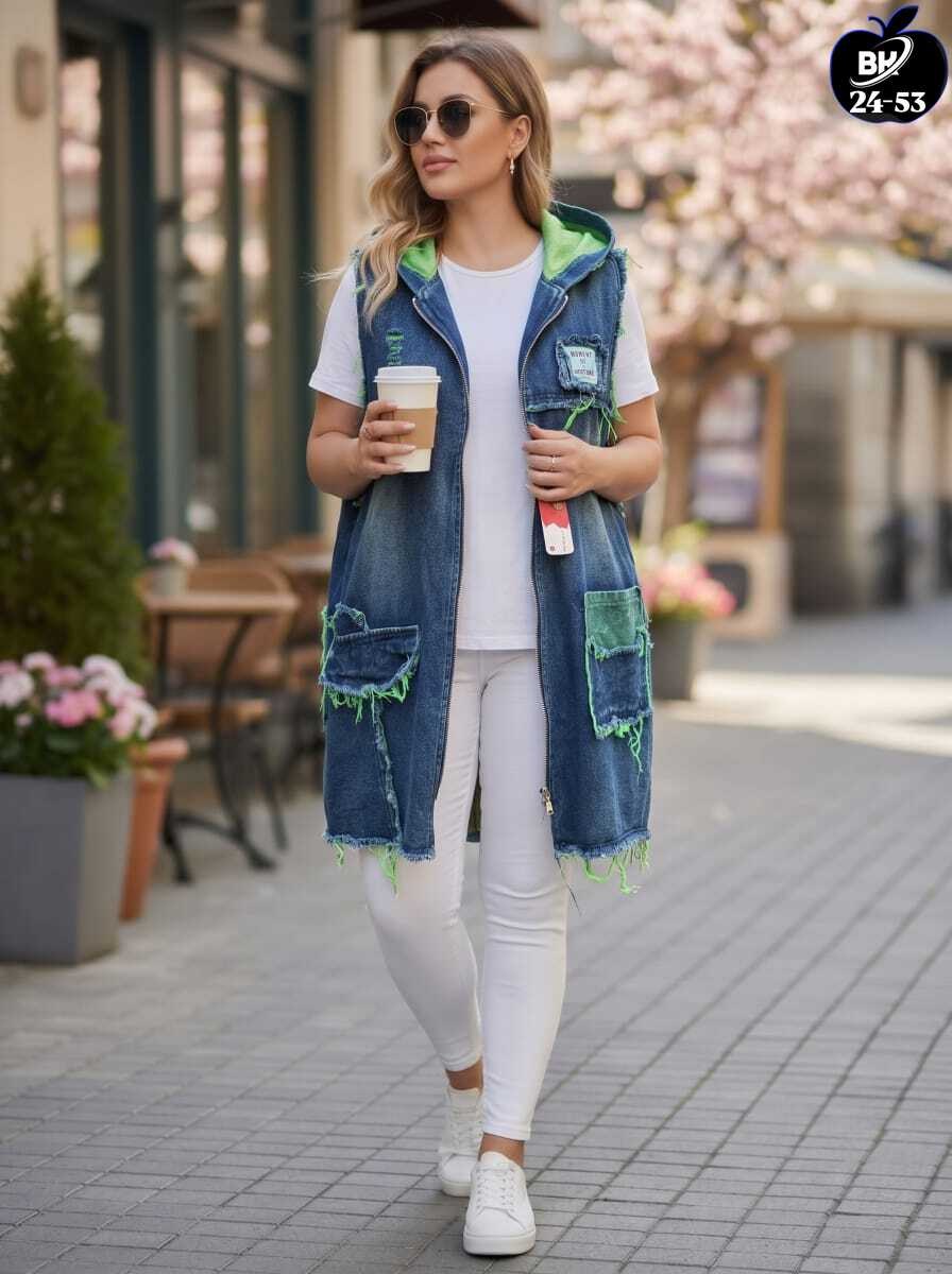 джинсовый жилет женский,жилет джинсовый женский большого размера,жилет джинсовый,жилет из джинса,жилет джинсовый удлиненный