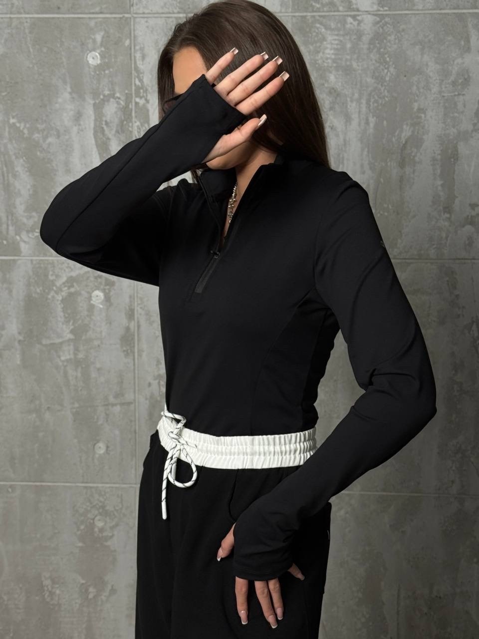 женская кофта,женский джемпер в рубчик с воротником на молнии happyfox,женские джемпера,женская кофта белая,кофта