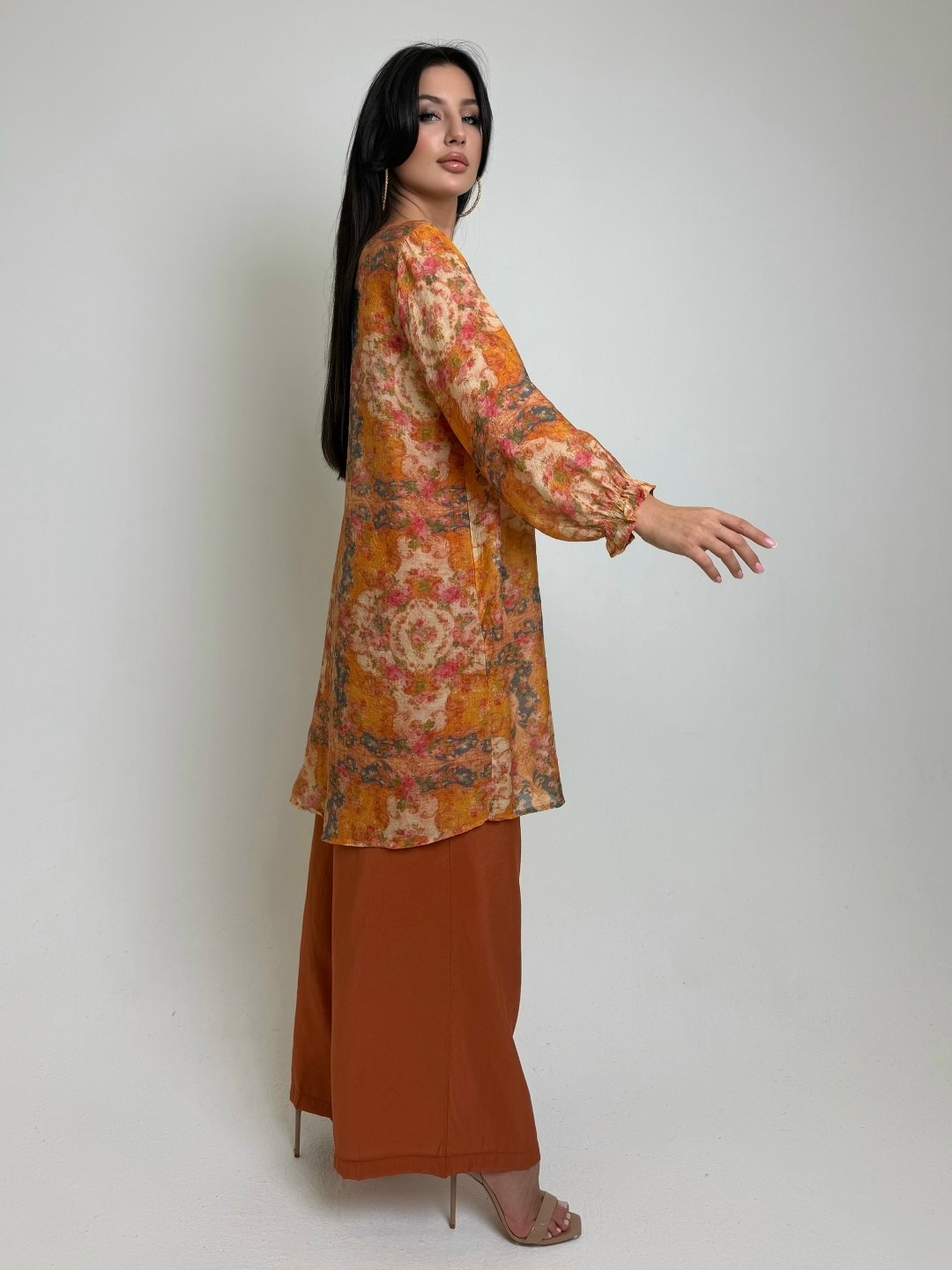 костюм с брюками,брючный комплект,костюм брючный женский,шифоновые брюки,женский костюм с брюками