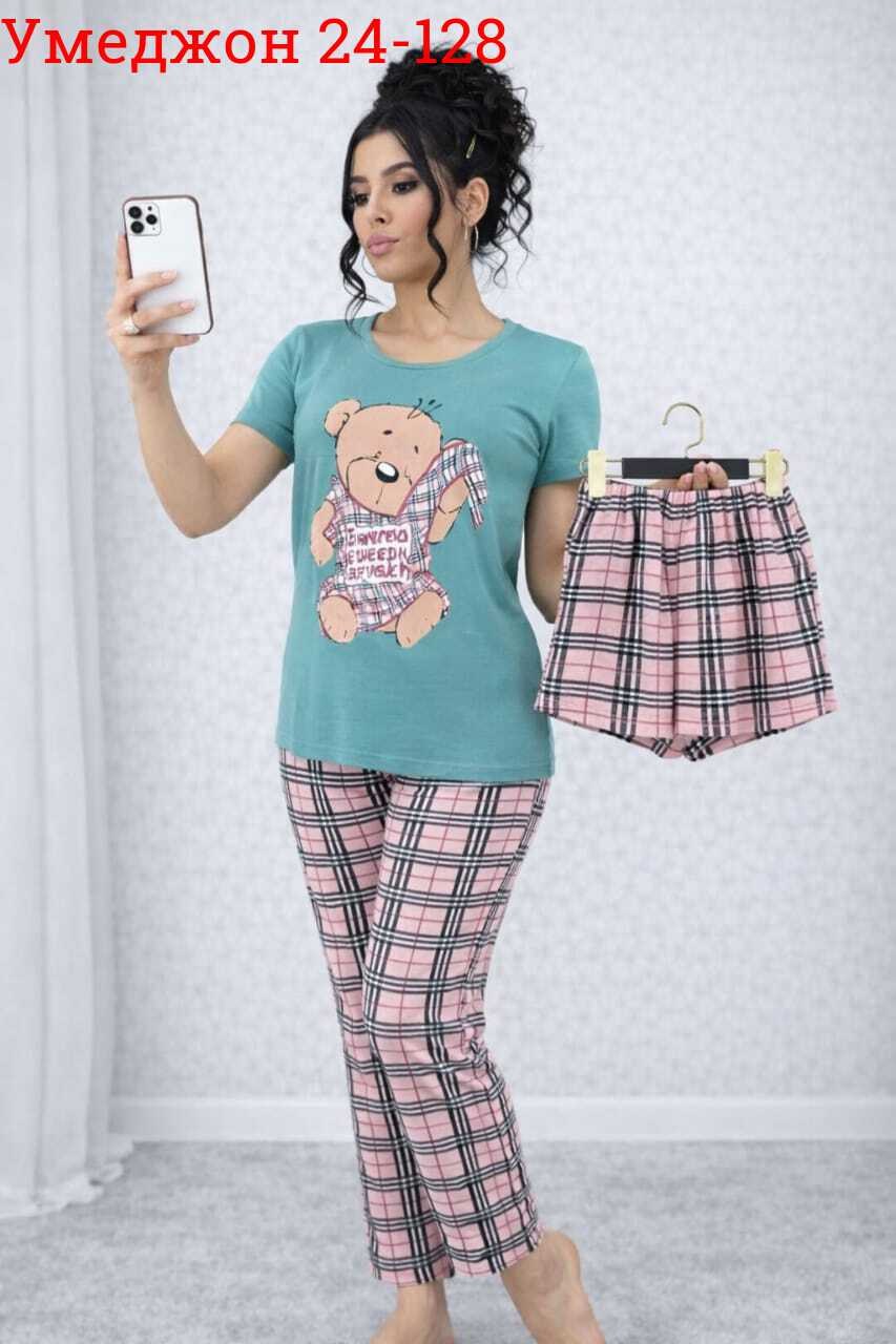 пижама женская,пижама тройка женская,пижама для женщин с,женская пижама с бриджами,пижама женская трикотажная