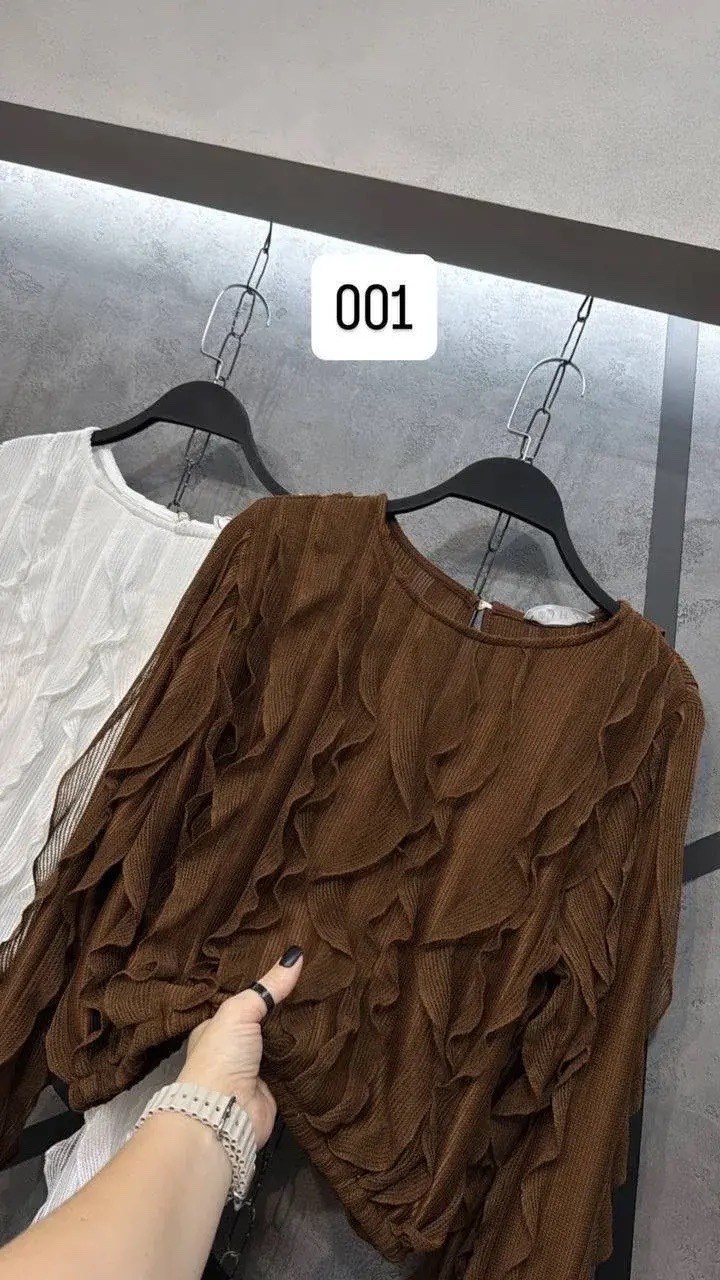 блузка с оборками,женская блузка,женская блузка с оборками,женская шифоновая блузка с длинным рукавом,женская прозрачная блузка с оборками