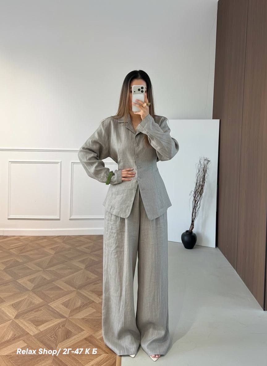 костюм повседневный,костюм с брюками,костюм женский брючный,брючный костюм из льна,летний брючный костюм женский