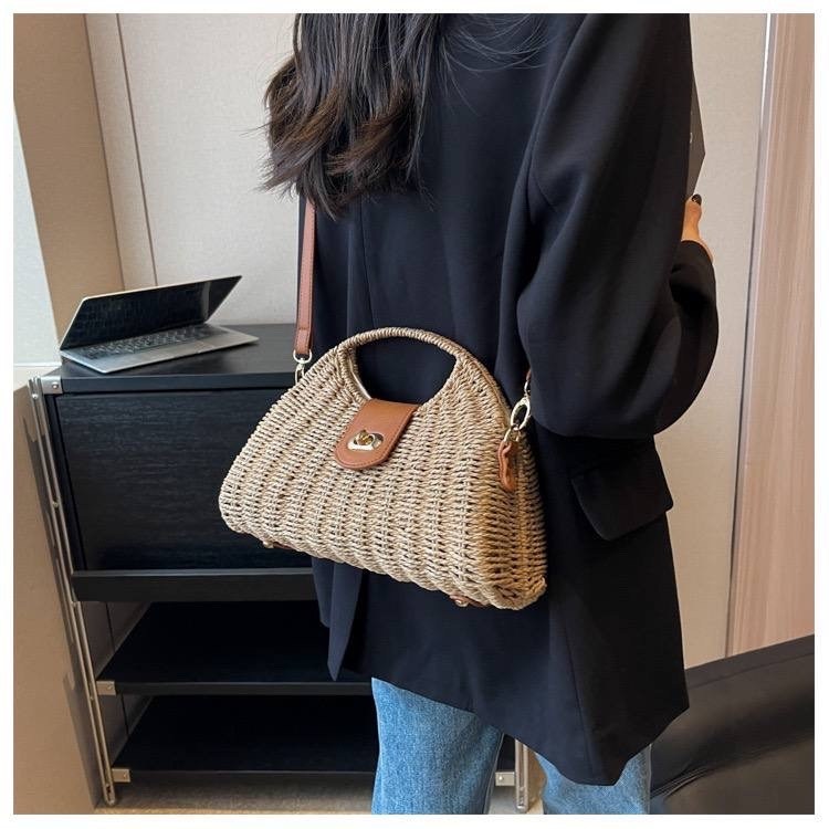 женская соломенная сумка,сумка лето 2026 широкая соломенная,соломенная сумка,сумки плетеная,ручная плетеная сумка