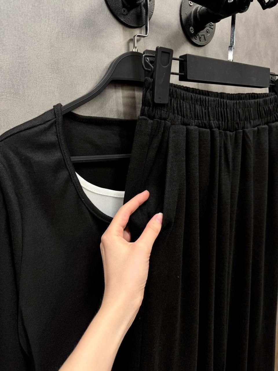 костюм трикотажный женский,костюм с лонгсливом и брюками,костюм женский,брючный костюм,костюм двойка