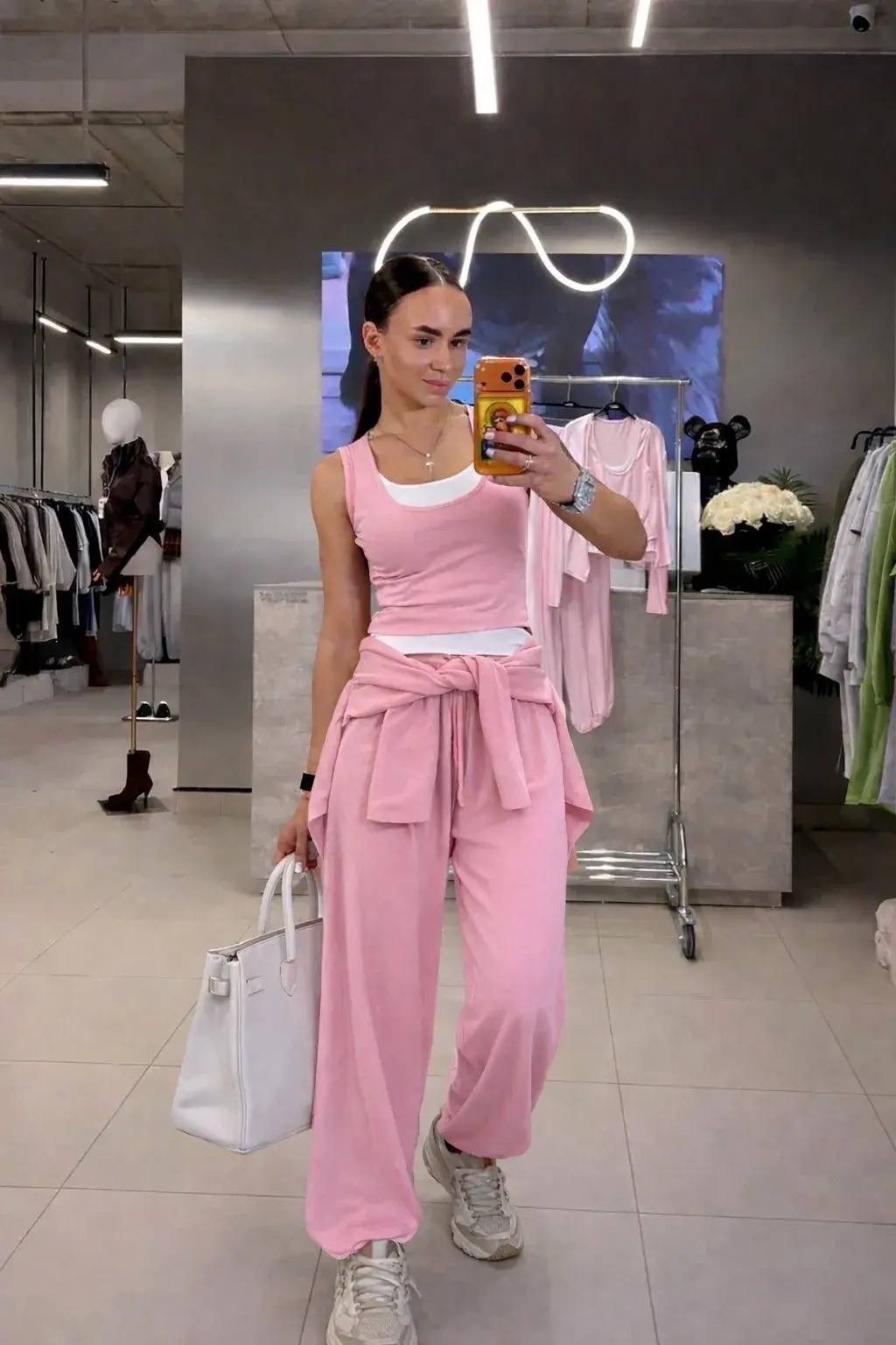 костюм с брюками,летние костюмы женские,стильный летний костюм,желтые брюки,широкие брюки