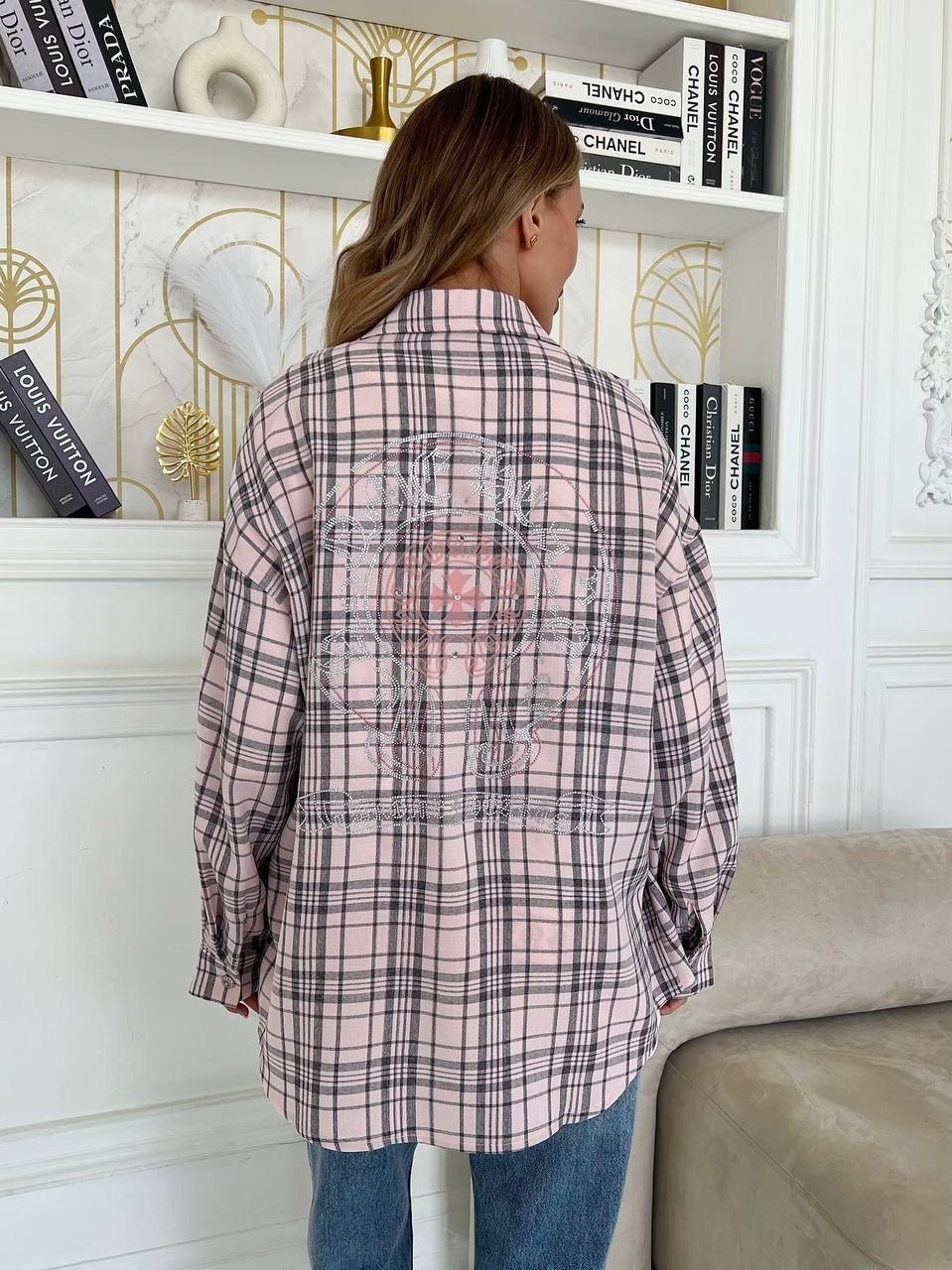 женская рубашка в клетку оверсайз,женская рубашка в клетку,рубашка в клетку,рубашка универсальная женская розовая в клетку фланель фланелевая оверсайз,рубашка в клетку женская удлиненная оверсайз 14th