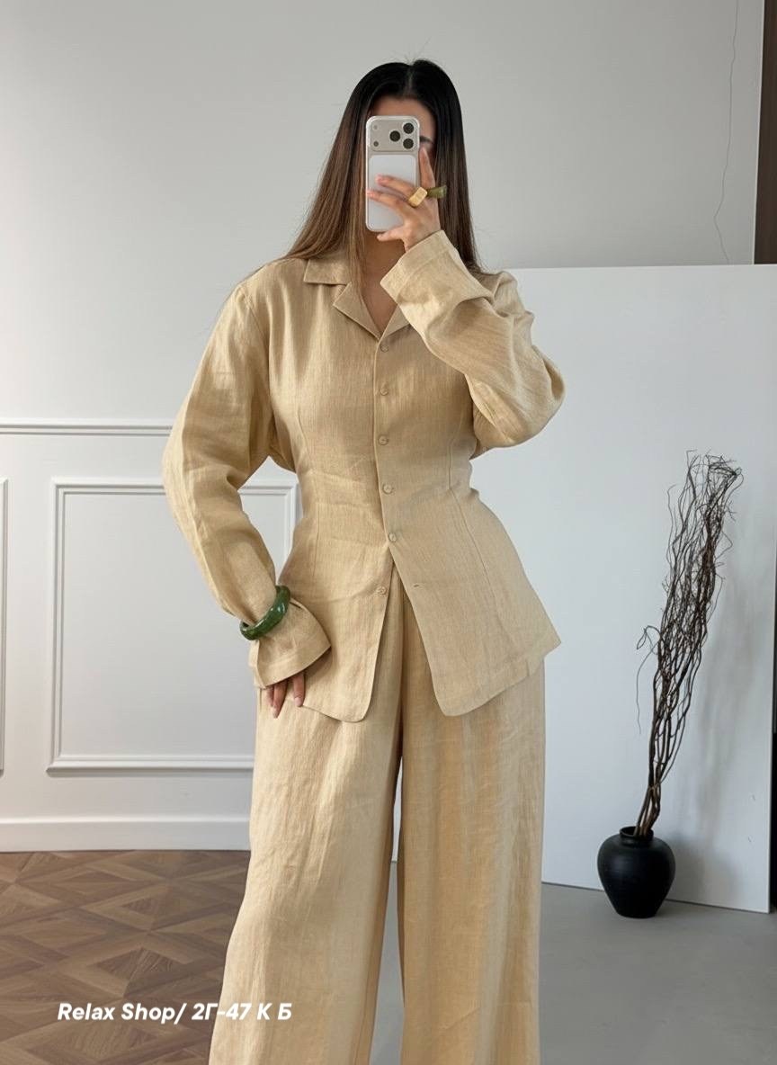 костюм повседневный,костюм с брюками,костюм женский брючный,брючный костюм из льна,летний брючный костюм женский