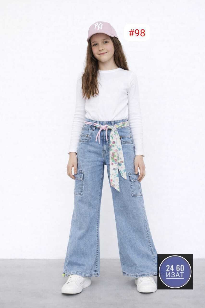 джинсы для девочки,джинсы широкие для девочек,широкие джинсы подростковые,джинсы для девочки клеш,широкие джинсы с разрывами для девочек голубой o`stin