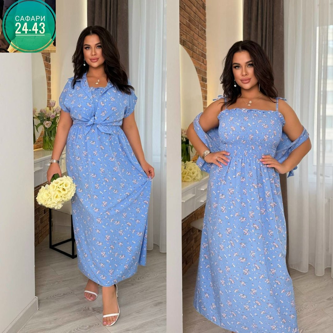 летние платье,костюм с платьем,комплект двойка,платье женской,сарафан