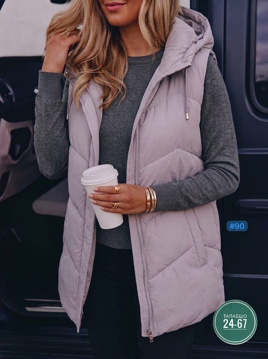 жилетка женская,женский жилет,теплый жилет,жилетка удлиненная,жилет