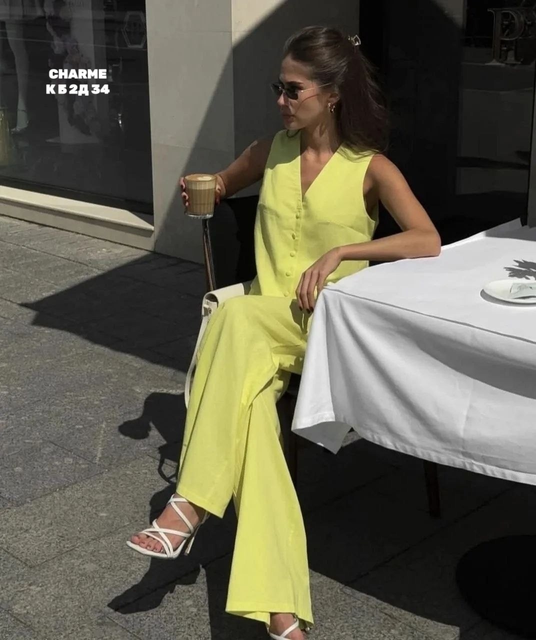 брючный костюм женский,костюм летний льняной с жилетом и брюками trendyclo,брючный костюм,льняной костюм