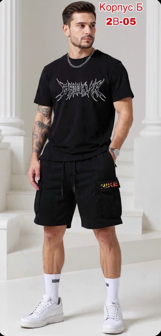 костюм с шортам,шорты мужские,шорты для мужчин,костюм шорты футболка мужской