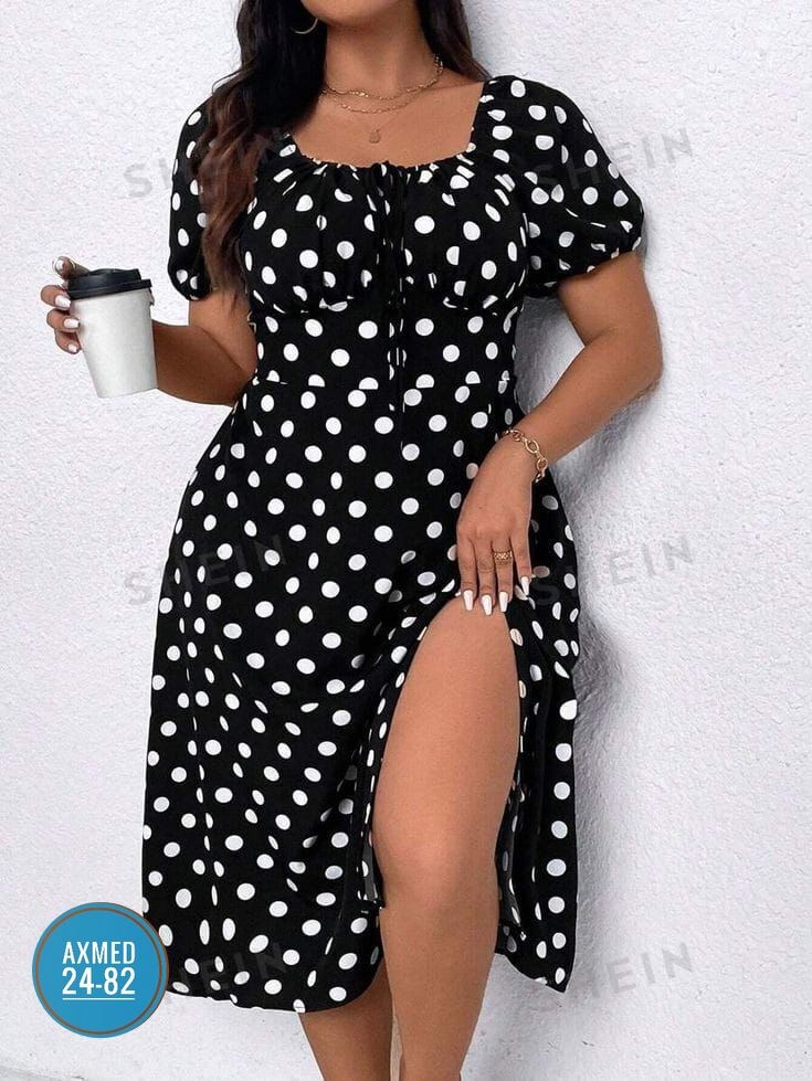 платье женское в горошек,женское платье в горох,платья ,платье в горошек для полных,платье туника