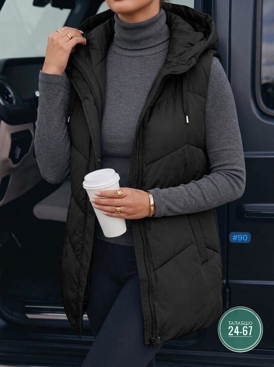 жилетка женская,женский жилет,теплый жилет,жилетка удлиненная,жилет