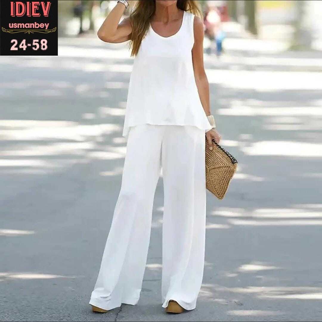 женские летние костюмы,летние костюмы для женщин,женский повседневный костюм из двух,костюм женский,брюки с широкими штанинами элегантные
