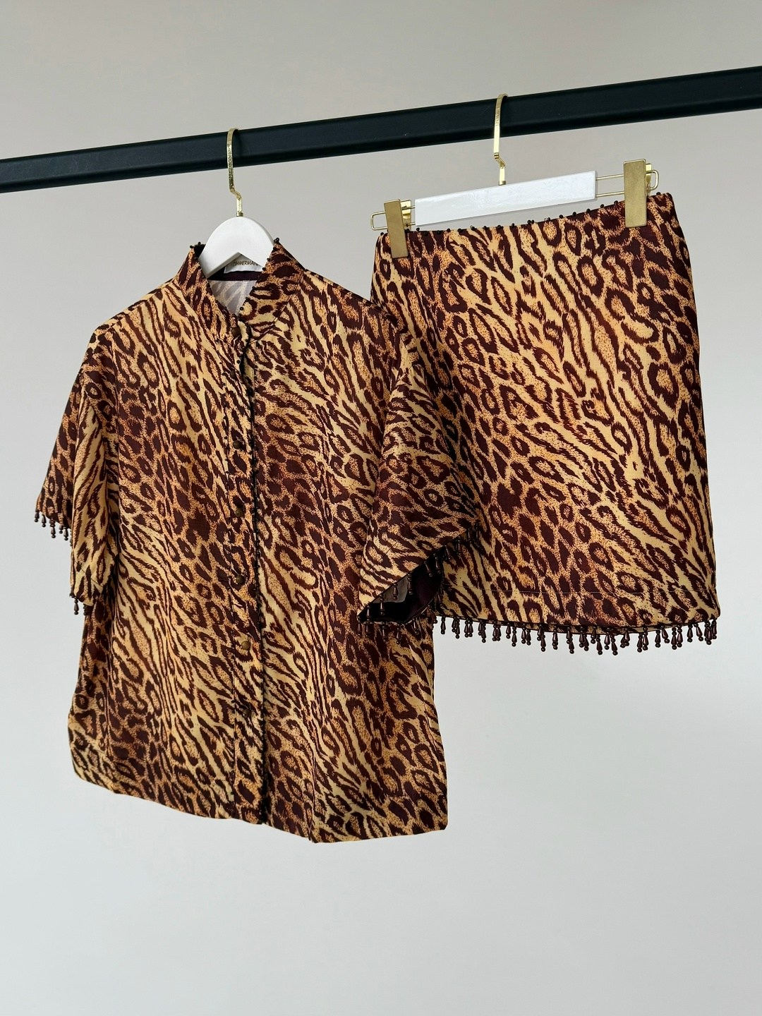 костюм леопардовый,пижама для женщин,костюм с юбкой,