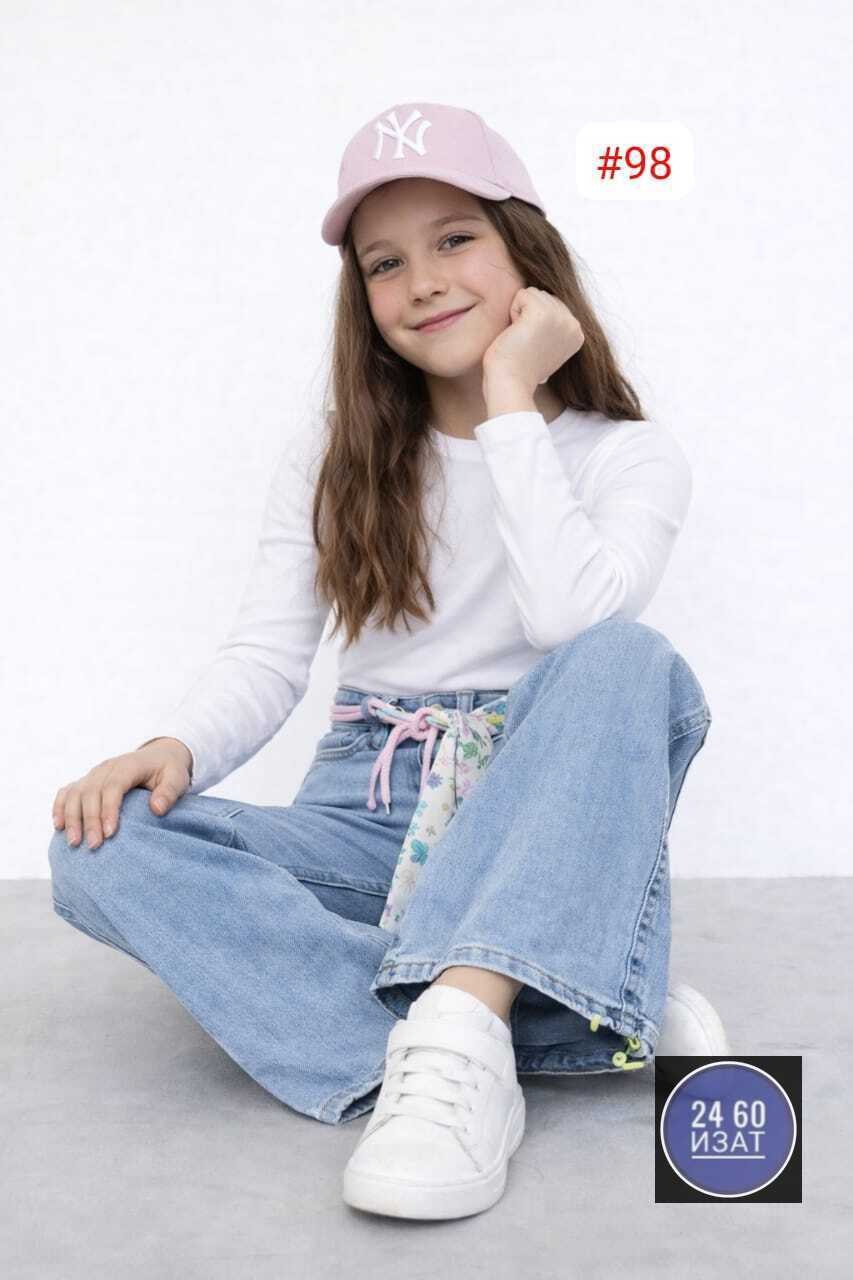 джинсы для девочки,джинсы широкие для девочек,широкие джинсы подростковые,джинсы для девочки клеш,широкие джинсы с разрывами для девочек голубой o`stin