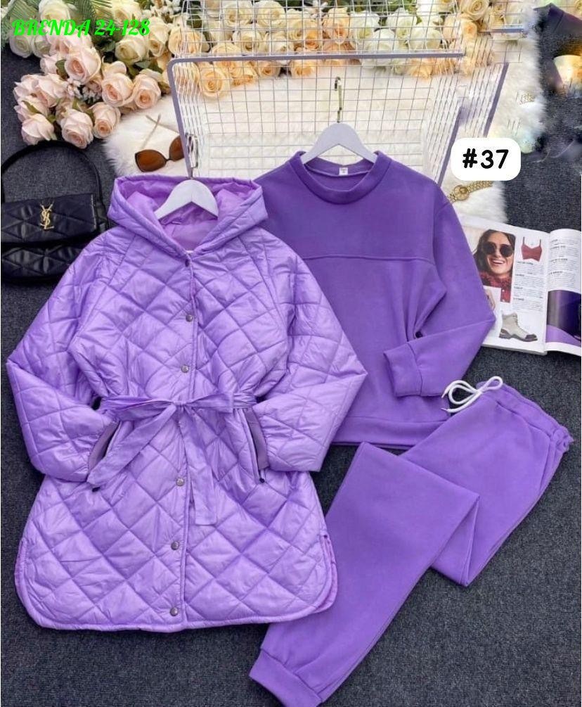 cпортивный костюм женский на флисе,костюм спортивный тройка с длинным стеганым пальто cubi shop,костюм спортивный тройка с длинным стеганым пальто,костюм тройка с курткой,костюм женский тройка