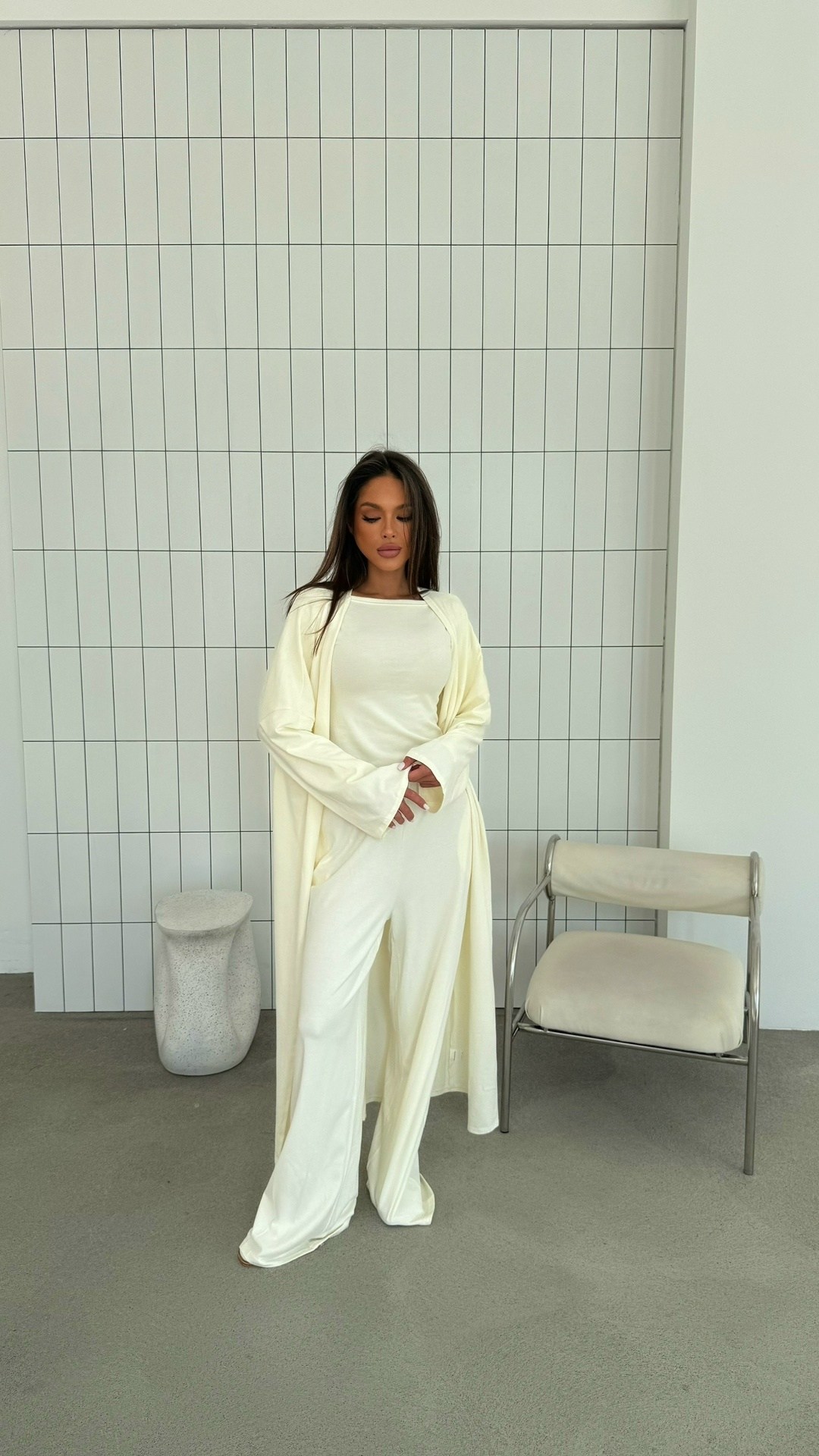 костюм тройка: кардиган, топ, брюки палаццо (плотный хлопок),костюм с брюками,брючный костюм повседневный,костюм женский,костюм женский брючный