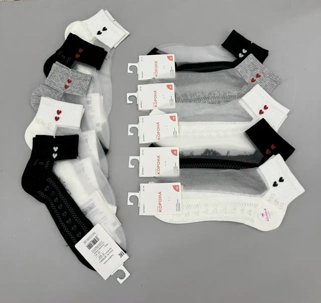 носки женские 10 пар,комплект носки женские,женские носки,носки набор короткие с сеткой,носки носки