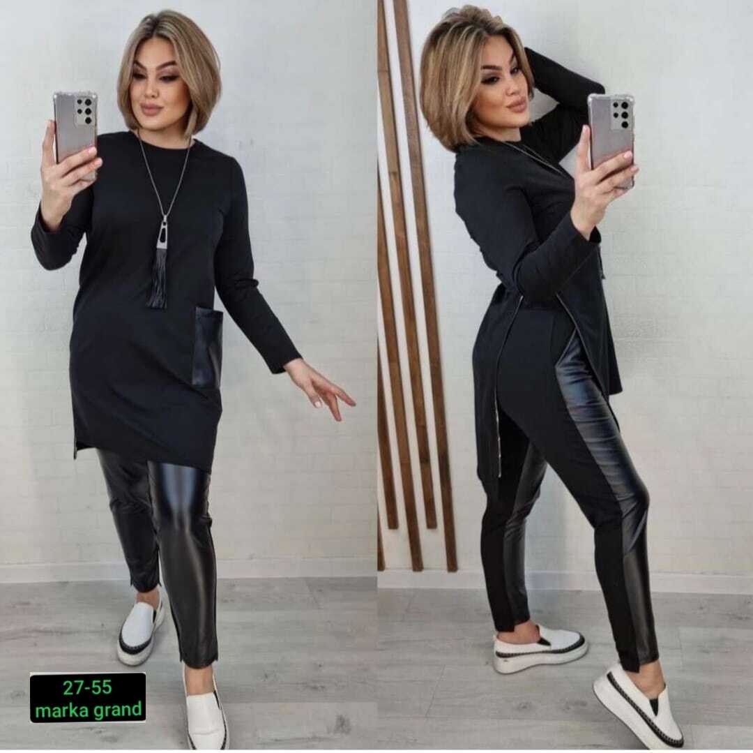 костюм двойка женская,женские костюмы с трикотаж и экокожа,костюм двойка трикотаж,костюм женский ,костюм женский