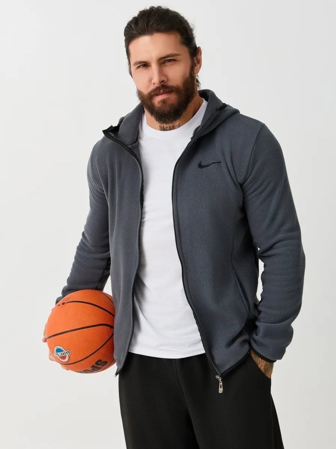 флисовая толстовка,серая мужская толстовка nike,спортивный костюм на флисе nike,толстовка nike,мужская толстовка nike