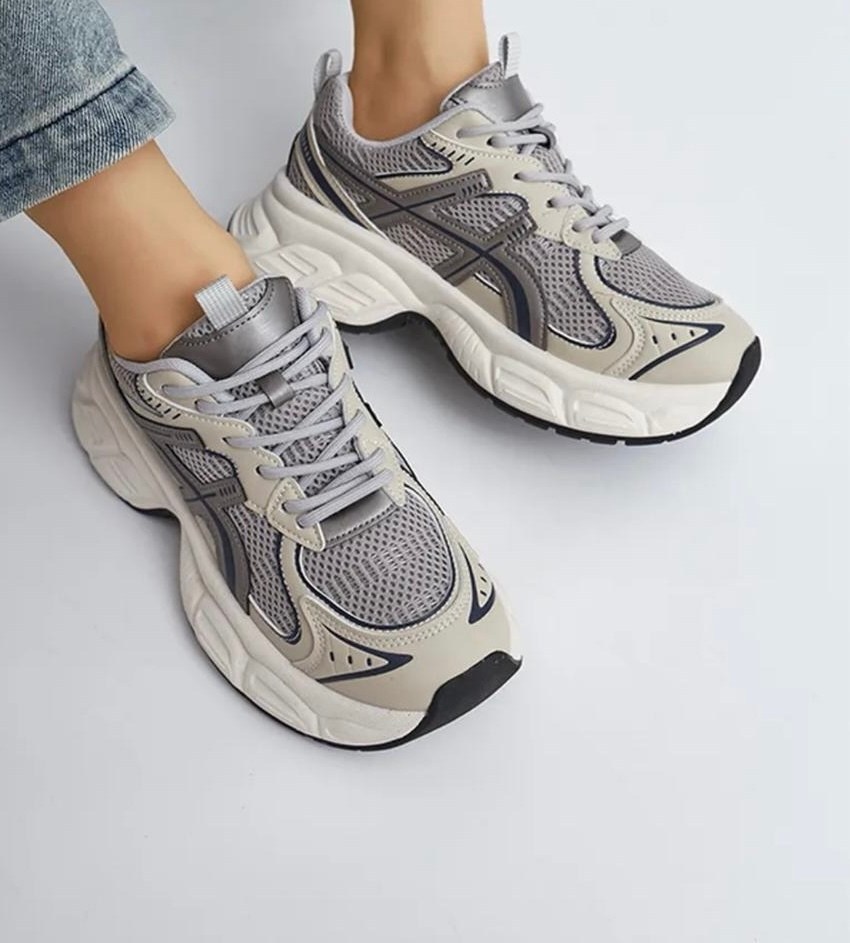 кроссовки asics gel-nyc oyster grey,кроссовки женскиe,кроссовки для женщин,массивные кроссовки,кроссовки