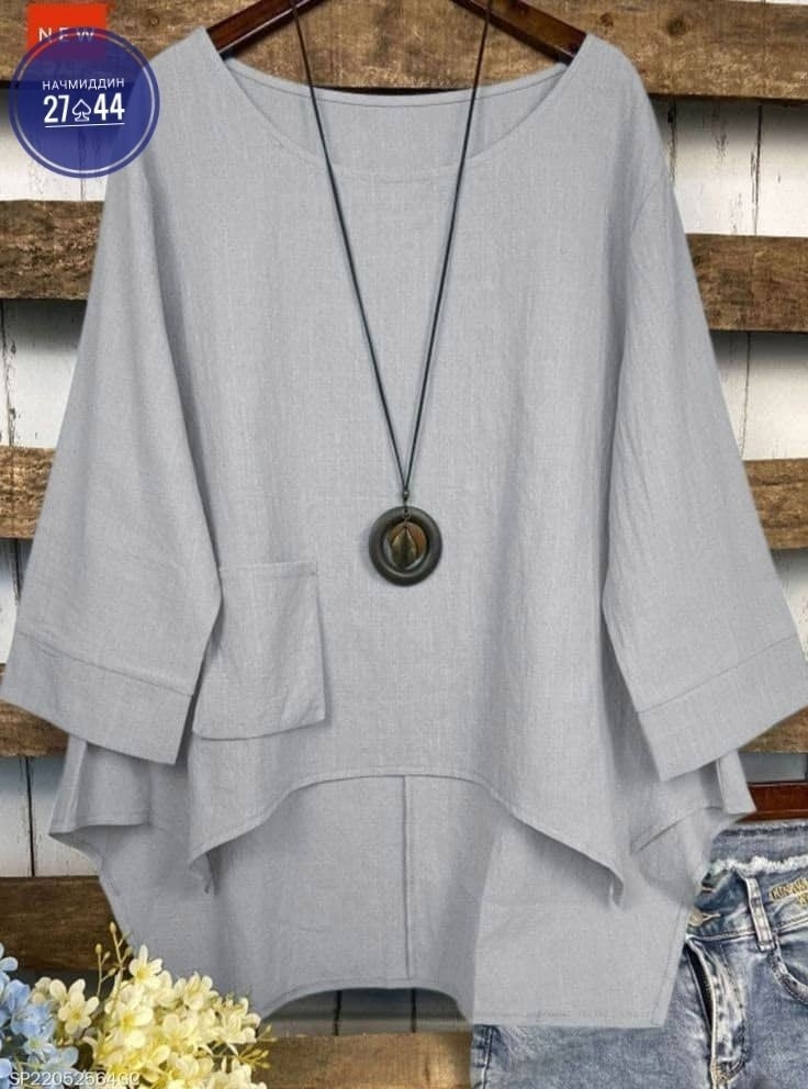 блуза повседневная,женская блузка,блуза свободного кроя,блузка для женщин,блузка с круглым вырезом