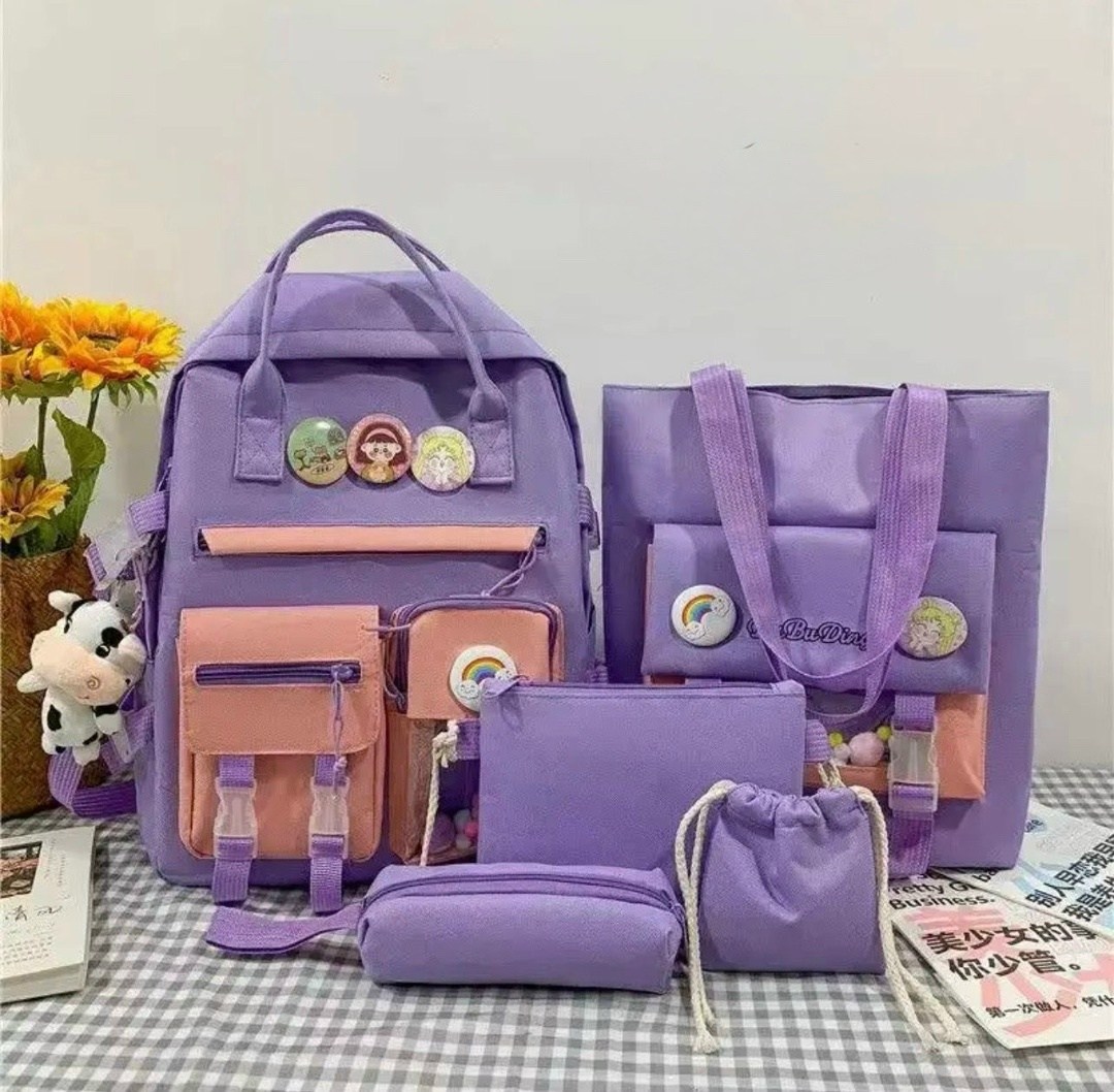 рюкзак школьный для девочки комплект 5 в 1,рюкзак комплект 5 в 1,набор рюкзак,рюкзак школьный для девочек портфель,рюкзак школьный набор