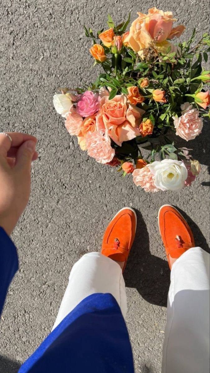 лоферы loro piana,лоферы женские loro piana,loro piana  женская лоферы оранжевые,,мокасины loro piana