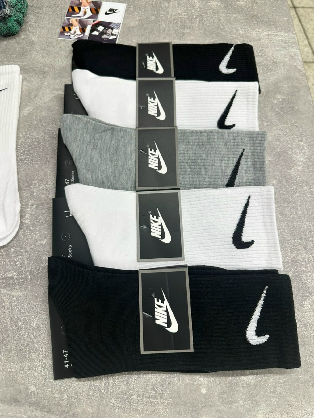 носки nike спортивные высокие набор 5 пар,мужские носки,носки nike высокие,носки высокие nike набор мужских носков,носки спортивные мужские