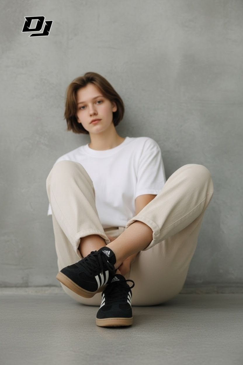 девушка,кофта оверсайз,корейская мода,кроссовки adidas,оверсайз