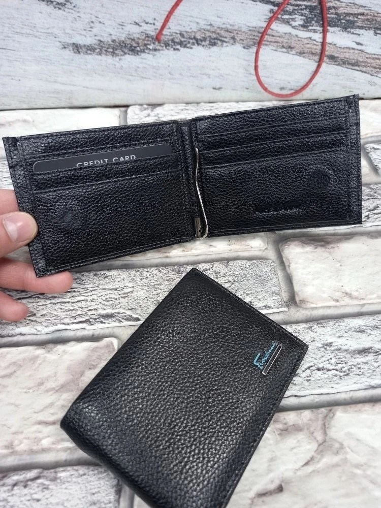 компактный кошелек мужской,кошелек мужской из натуральной коже,кошелек мужской,портмоне мужской,кошелек мужской из натуральной кожи с зажимом