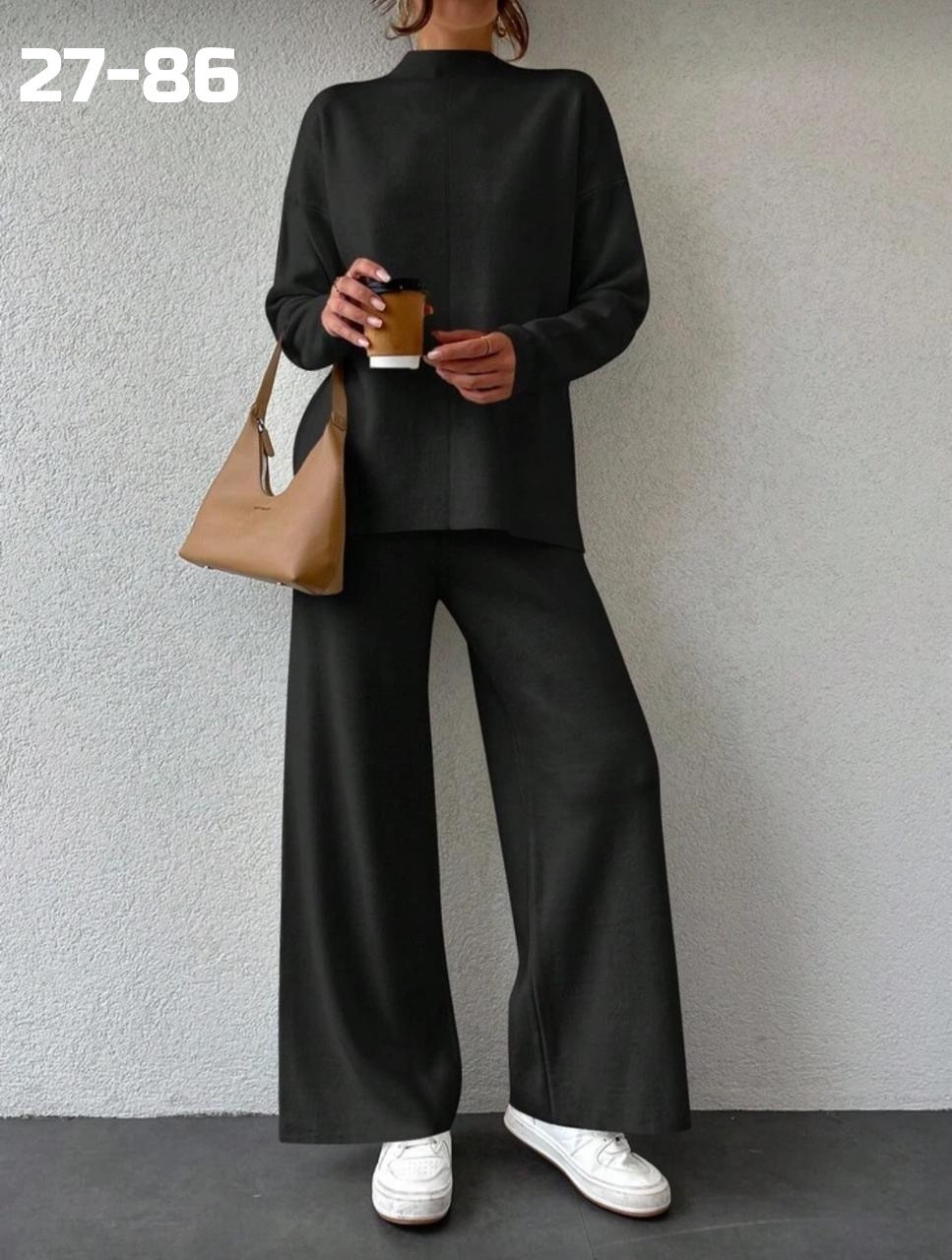 костюм двойка кашемир,трикотажный костюм,трикотажный брючный костюм,костюм с брюками,костюм женский с брюками палаццо