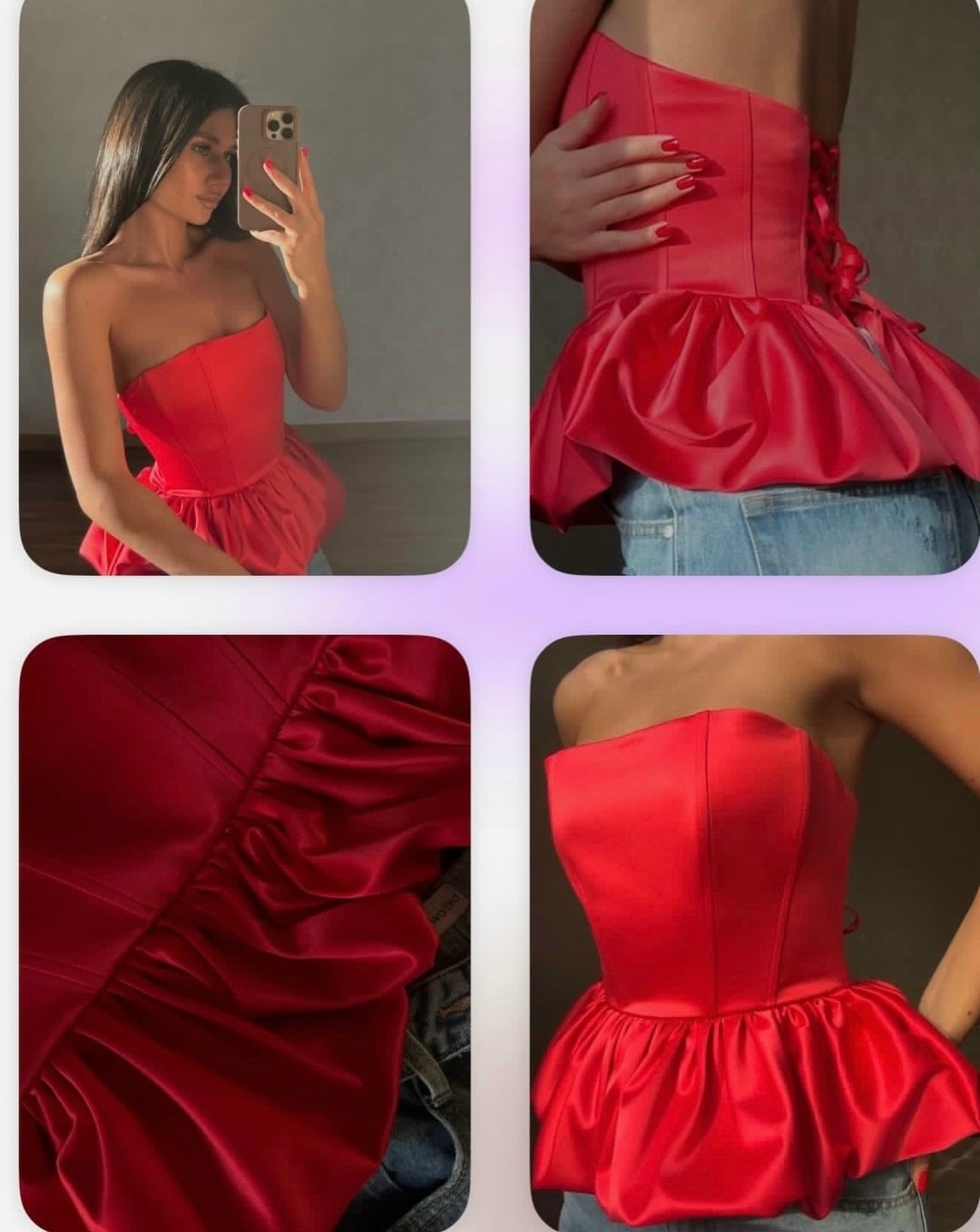 девушка,корсет со съемной баской из атласа,нарядная блузка,блуза,блузка