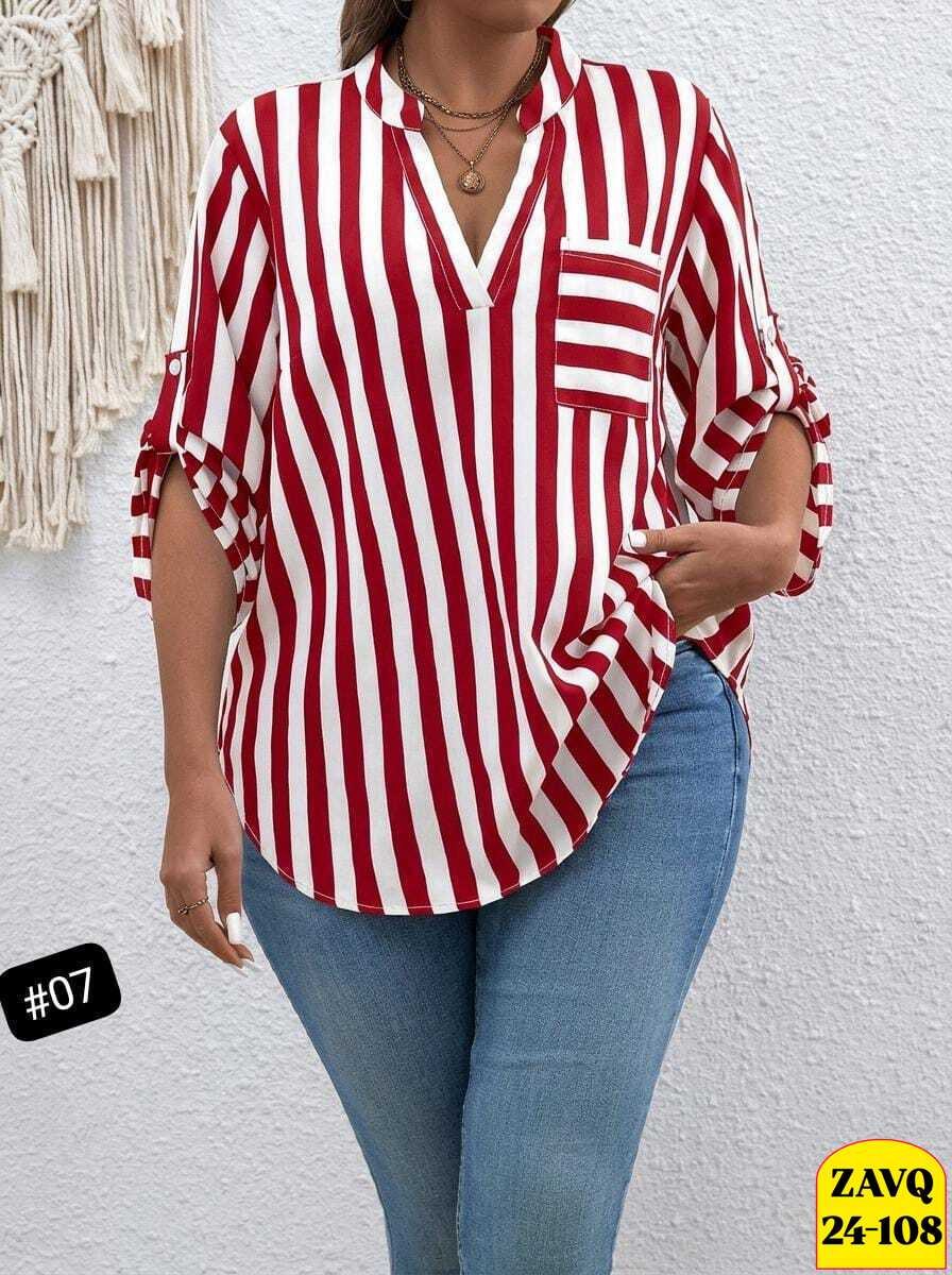 женская рубашка больших размеров,женские блузки,летняя блузка,рубашка в полоску,рубашка блузка