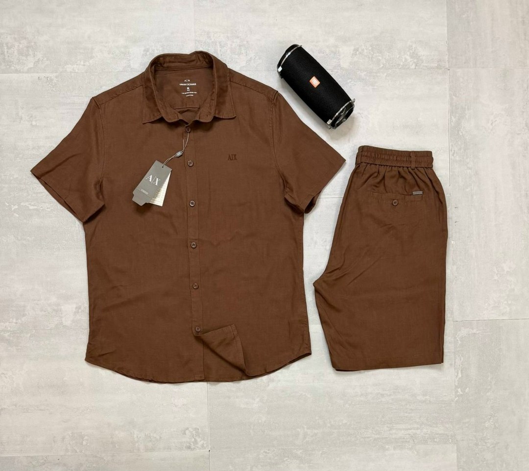 костюм летний мужской,мужские комплекты,костюм летний льняной рубашка и шорты,льняной костюм шорты и рубашка,костюм мужской льняной летний с шортами рубашкой от ya trend