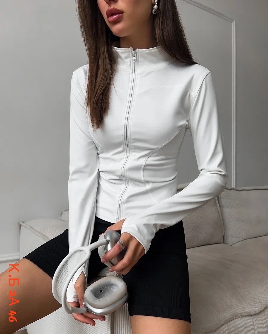 рашгард спортивный на молнии,рашгард спортивный на молнии для фитнеса,спортивная кофта на молнии обтягивающая,женская кофта,спортивная кофта на молнии обтягивающая schiaffo