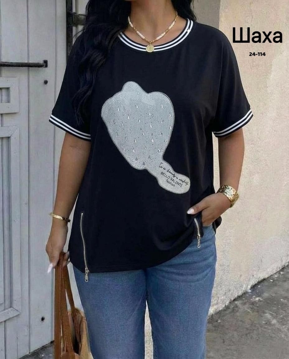 футболка на стиле oversize со стразами,футболка свободного кроя со стразами для женщин,футболки женская,футболки женская оверсайз,футболка женская оверсайз со стразами