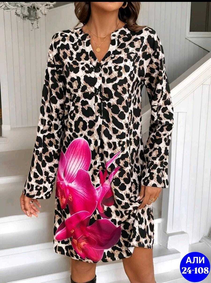 платье с леопардовым принтом,платье леопардовое женское,платье леопардовый принт,платье женское леопард,платье туника от george с леопардовым принтом