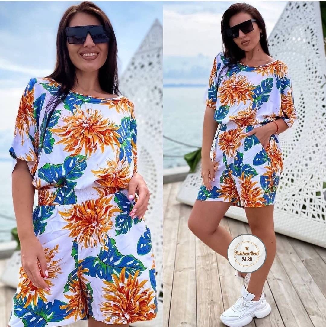 летние костюмы,женский костюм летний,комбинезон с принтом,женские комбинезоны,летние комбинезоны